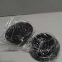 HG Power 4 Inch Black Stainless Steel Soffit Vent Cover - Round Exhaust Vent with Mesh Screen for Indoor/Outdoor Use in Homes, Offices, Factories (2-Pack, Hardware Not Included)