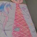 Primlect Thickened Toddler Nap Mat with Removable Pillow and Minky Blanket, Extra Large 55''x35'' Sleeping Bag, Washable, Roll up, Perfect for Daycare, Preschool, Kindergarten, Boys and Girls Mermaid