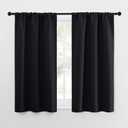 NICETOWN Black Out Curtain Panels for Kitchen - Energy Smart Decoration Thermal Insulating Blackout Drapes/Draperies for Small Window (2 Panels, 34 in x 54 in (W x L))