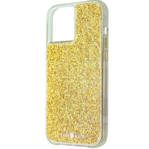 Case-Mate iPhone 12 Pro/iPhone 12 Case - Twinkle Stardust with 10ft Drop Protection & Wireless Charging - Luxury Bling Glitter Cover - Shockproof Materials, Anti Scratch Tech, Golden