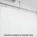 15 Pack Ceiling Curtain Track Roller Hooks-Room Divider, Durable Stainless Steel Curtain Hooks with Dual Wheel,RV Divider