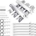 Hisencn Replacement Parts for Cuisinart 2556, 2456, GAS2456AS, GAS2556AS, GAS1456ASO, GAS1456BSO, GAS2420AS, Heat Tent and Grill Burner& Igniter, Replacement Parts for Cuisinart 5&4 Burner Gas Grill