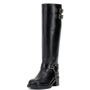 Vince Camuto Women's Biancaa Knee High Boot (8.5, Black Wide Calf)