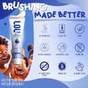 LOL Kids Toothpaste No Fluoride, Nano Hydroxyapatite Toothpaste, Probiotics, Xylitol Tooth Paste Kids | Remineralizing | Natural | Plant-Based Foam | Pasta De Dientes para Nios (Blueberry 3.5oz)