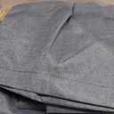 Denim Blue Full Blackout Linen Curtains 95 Inches Long for Living Room, Farmhouse Lightweight Completely Blackout Long Curtains for Boys Room Bedroom, Denim Blue, W52 x L95, 2 Panels