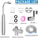 Handheld Toilet Bidet Sprayer for Toilet - Adjustable Flush Angle & Water Pressure for Bathroom Diaper Shower, All Brass Handheld Bidet Sprayer with Superior Complete Spray Hoses Kit (Sliver)