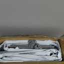 Over The Door Organizer, 6 Shelf Door Hanging Organizers with 6 Large Capacity Pockets, Behind Door Storage Hanging Shelves for Closet Wall Bathroom Bedroom Nursery (Grey)