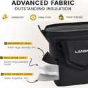 Mini Soft Cooler Bag | TPU Insulated Bag for Lunch Box | 24-Hour Cooling Outdoors Camping Bag | Waterproof Portable | 10-Can 5 Liters (Black)