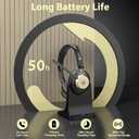 Earbay 5.3 Bluetooth Headset, Wireless Headset with Noise Canceling Mic & USB Dongle, 50Hrs Wireless Headphones with Mic Mute & Charge Dock, for Calls, Perfect for PC, Laptop, Phone, Teams and Zoom