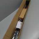 Double Wood Curtain Rods for Windows 36 to 72 Inches,1 Inch Decorative Wooden Curtain Rod with Square Imitation Wood Grain Finials and Double Aluminum Bouquet Bracket, Antique Black