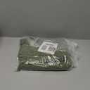 LAMIT Full Blackout Linen Curtains for Bedroom, 54 Inches Thermal Window Drapes Back Tab and Rod Pocket Privacy Protected Burlap Panels with White Liner, 2 Panels, 38 x 54 Inch, Olive Green