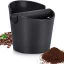 Espresso Knock Box,4.8 Inch Coffee Ground Knock Box, Shock-Absorbent Durable Barista Style Knock Container with Removable Knock Bar and Non-Slip Base