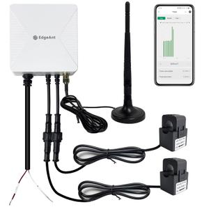 WiFi Energy Monitor with 2 * 120A Clamps, Real-Time Electricity Tracking, Smart Home Power Management,WiFi Meter Solar/Net Metering, Home Energy Automation and Control