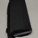 QUTOOL Lumbar Roll, Lumbar Support Pillow for Office Chair with Non-Slip Wider Strap, Back Pain Relief & Posture Improvement, Washable Cover, Office Desk & Car Accessories, Black, Firm