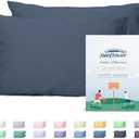 Sunflower Queen Pillowcases Set of 2, 100% Cotton Queen Size Pillow Cases 2, 20×30 inches Crown Blue, Soft and Breathable