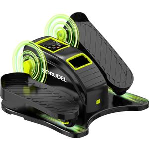 Under Desk Elliptical Machine - Electric Seated Pedal Exerciser with Remote Control, 12 Ajustable Level Speed, Auto/Manual Modes & Leg Exerciser