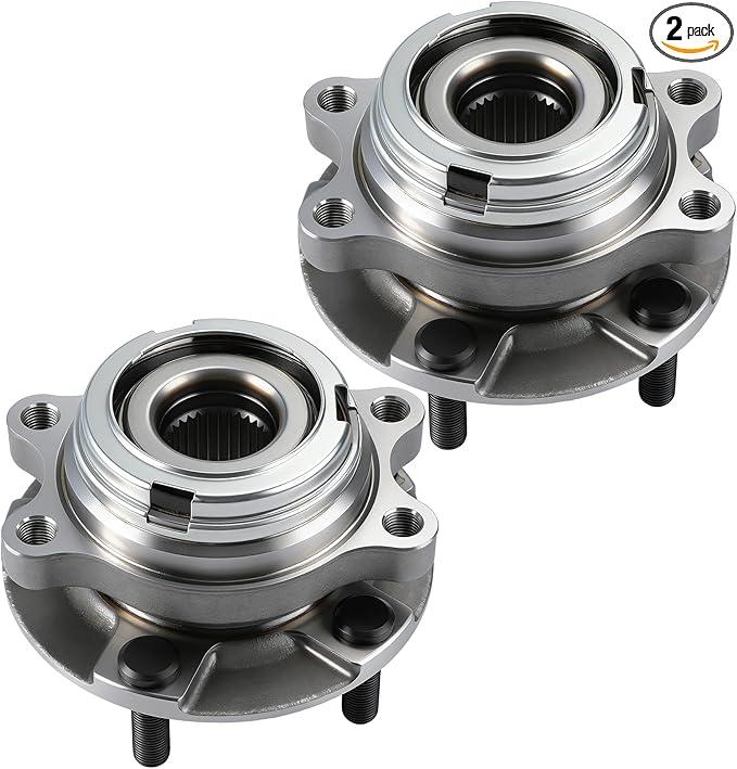 KUSATEC 513296 [2 Pack] Front Wheel Hub and Bearing Assembly Fit for Nissan Altima 20072018, Maxima 20092019, Murano 20092018, Pathfinder 20132019, Infiniti JX35 2013, QX60 20142019, 5 Lug