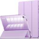 INFILAND Case for Galaxy Tab A9 Plus 5G, Slim Stand Crystal Clear Protective Smart Cover for Samsung Galaxy Tablet A9+/A9 Plus 11 Inch 2023 Model (SM-X210/X216/X218)[Auto Wake/Sleep] Purple