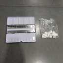 PATIKIL Empty Watercolor Palette, Metal Watercolor Tin with 26pcs Half Pans Paint Case with Lid Paint Box for Travel Gouache Oil Painting, Black