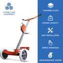 55 Gallon Drum Dolly - Heavy-Duty Drum Truck with Reinforced Design for Maximum Stability, Durability 1,000 lb Capacity Built for Industrial