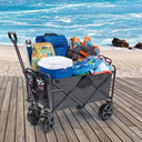 MacSports Mac Sports - Mac Sports Extra Long Folding Cargo Cart for Field Outdoor Use