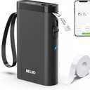 Nelko Label Maker Machine with Tape, P21 Bluetooth Label Printer, Wireless Mini Label Makers with Multiple Templates for School Office Home, Black