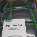 POOLHACKER 28 Ft Pool Liner Pad, Round Pool Liners for Above Ground Swimming Pools, Durable Geotextile Material, Easy to Install, Extends Life to The Line, Under Pool Padding