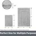 GRANNY SAYS Bathroom Rugs Sets 2 Piece,Soft Bath Mats for Bath, Bathroom Rugs Non Slip Washable, Absorbent Bath Rug for Tub,Shower and Toilet, Bath Mat Set (Gray, 20" x 32" + 16" x 24")