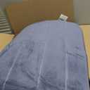 Yimobra 3 Pieces Memory Foam Bath Mat Set with U-Shaped Toilet Rug - Non Slip Super Soft Absorbent Quick Dry Bathroom Rugs for Bathtub, Vanity & Toilet Base, Denim Blue