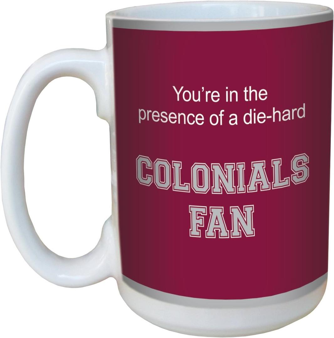 Tree-Free Greetings lm44542 Colonials College Football Fan Ceramic Mug with Full-Sized Handle, 15-Ounce