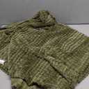 Puncuntex Flannel Fleece Throw Blanket Olive Green 50"60"