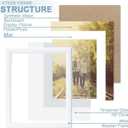 KTKDE 12x18 Wooden Picture Frame,Display Pictures 11x17 with Mat or 12x18 Without, Tempered Glass, 18 by 12 White Frame Wall Gallery Photo Frames Poster Frame best gift