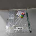 Acrylic Fridge Calendar, Magnetic Monthly Planner with 8 Color Markers, Clear Dry Erase Board for Events/Meetings/Shopping Lists - 14.5 * 11.5''