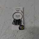 Nite Ize BigRing Steel S-Biner - Key Holder with Carabiners - Heavy-Duty Organizer with Black & Stainless Steel S-Biners - Key Ring & Keychain Accessories