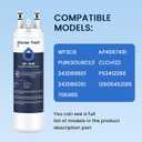 GLACIER FRESH WF3CB Refrigerator Water Filter Replacement for PureSource 3, 706465, WF425, PS3412266, AP4567491, 242017800 Refrigerator Water Filter, Pack of 1