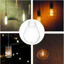 Lurrose 30pcs Light Bulb Cover: Transparent E27 Lamp Bulb Covers Plastic Lamp Casings for String Lights - Small Lampshade for Living Room Patio and Festive Decorations
