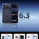 Mkeke Screen Protector Compatible with iPhone 17 Pro, 3 Pack Tempered Glass [9H+ Hardness] [Military-Grade Drop Protection] [Sensitive Touch] [Easy Installation Frame] [HD Clear] for 6.3 inch