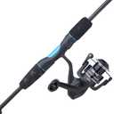Ugly Stik GX2 Youth Spinning Reel and 5'6" Fishing Rod Combo, Blue/Silver, 2-Piece, Graphite and Fiberglass Rod with Clear Tip Design