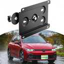Front License Plate Bracket Compatible with Volkswagen 2015-2020 MK7 GTI No Drill Grille License Plate Holder, Car Tag Frame, Bumper Relocator Adapter Kit
