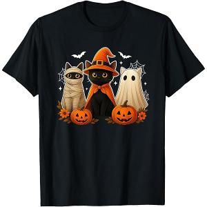 Felix the Cat Big Face Halloween Costume T-Shirt, 2XL, Black