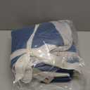 Cozy Bliss Cooling Blanket for Hot Sleepers Queen Size, Q-Max 0.45 Cooling Comfort, Cold Blankets for Night Sweats Sleeping, Ultra-Cool Lightweight Breathable Summer Blanket for Bed, Deep Blue