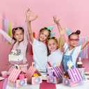 48 Pcs Unicorn Party Favor Boxes Cute Rainbow Adopt a Unicorn Theme Candy Goodies Gift Bag for Girls Birthday Party Decorations Supplies, 4.7 x 4 x 5.3 Inch