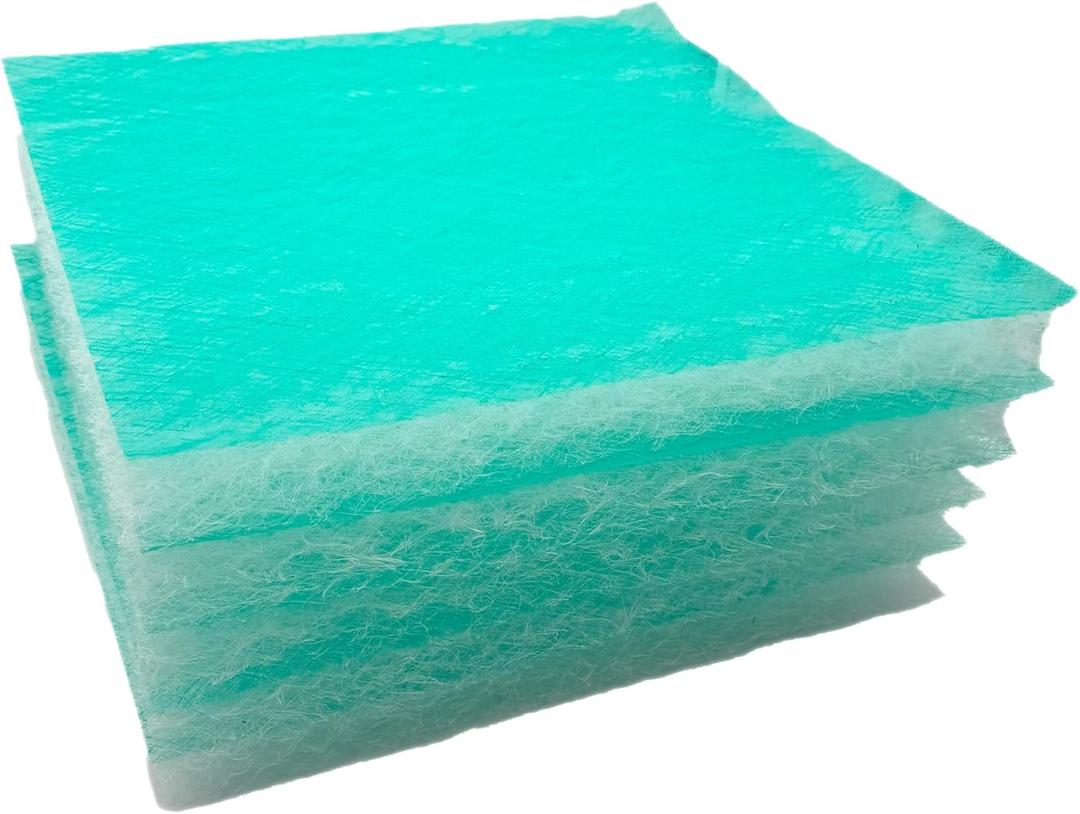 Paint Booth Exhaust Fiberglass Filter Pad, Paint Arrestor for Spray Booth (50/case, 20" x 20")