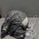 ESTINGO Heated Throw Blanket, Electric Blanket Throw with 5 Heating Levels & 4 Hours Auto Off, Super Soft Flannel Sherpa Fast Heating Blanket with ETL Certified for Bedding, 50"x60", Cool Gray