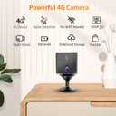4G LTE Cellular Camera Wireless No WiFi Security Hidden Camera with 4G SIM Card, 20 Days Standby Battery, 4K HD Night Vision Car/Truck Spy Camera, Radar AI Motion Detection