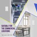 ENERLITES 3-Way Decorator Paddle Rocker Light Switch, Gloss Finish, Single Pole or Three Way, 3 Wire, Grounding Screw, Residential Grade, 15A 120V/277V, UL Listed, 93150-W-10PCS, White (10 Pack) (Wall Plate Not Included)