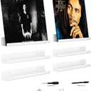 12 Inch White Acrylic Vinyl Record Wall Holder, Vinyl Record Wall Storage, Record Wall Display, 6 Pack