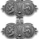 6 x 2-Pack Metal St. Christopher Medal & Guardian Angel Car Visor Clip - Safe Driving Protection for Journeys, Gift for New Drivers/Family/Friends