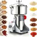 BI-DTOOL Electric Grain Mill Grinder 2800W Dry Material Grinding Machine 1000g Stainless Steel Pulverizer 36000r/min High-speed Grain Mill 270° swingable Superfine powder for Home and Commercial 1000g