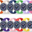 12 Pack Bands Compatible with Samsung Galaxy Watch 8 40mm 44mm/Galaxy Watch 8 Classic 46mm/Galaxy Watch Ultra 47mm Band for Women Men, No Gap Soft Silicone Sport Breathable Replacement Strap